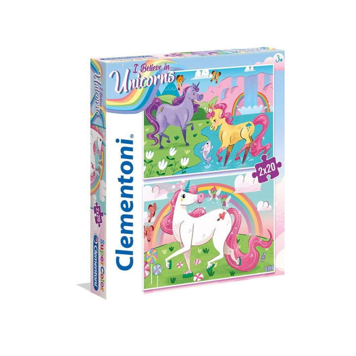 CLEMENTONI Пъзел 2х20ч. I BELIEVE IN UNICORNS 24754