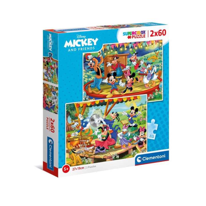 CLEMENTONI 2x60ч. Пъзел Mickey and Friends 21620