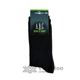 Мъжки тънък бамбуков чорап ABC М262 - черен
