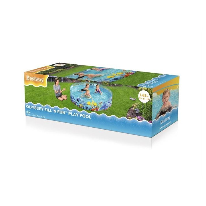 BESTWAY Басейн с твърд борд 183х38см. 55030