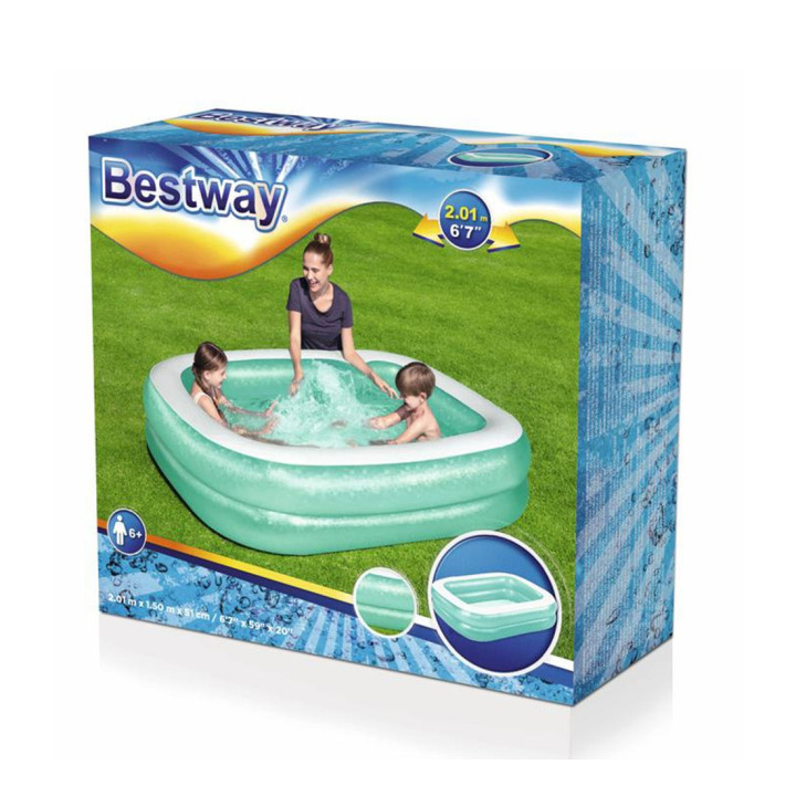 BESTWAY Надуваем басейн правоъгълен 201х150х51см. 54005