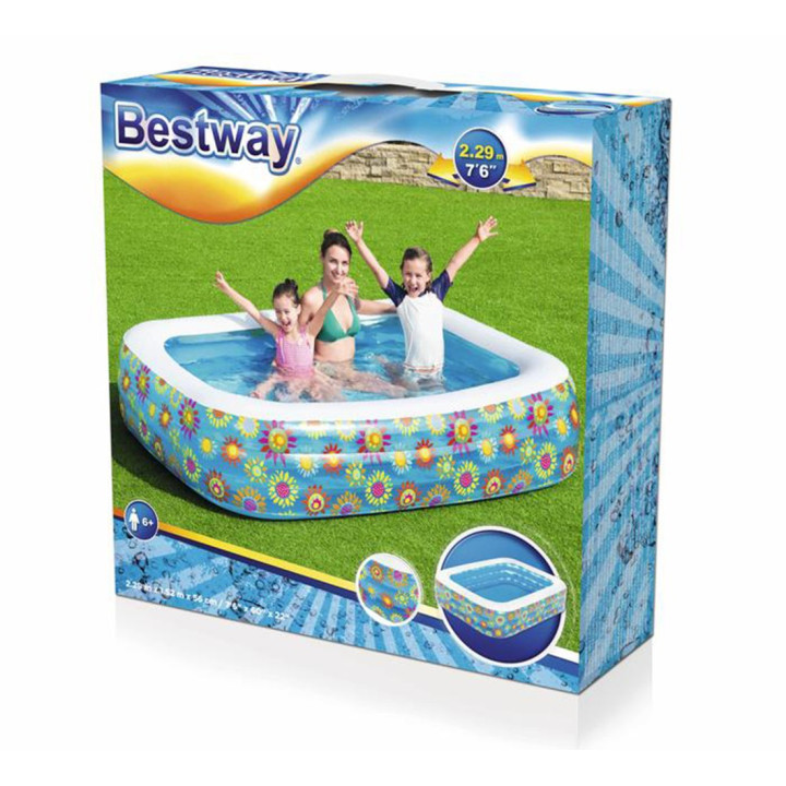 BESTWAY Надуваем Фамилен басейн FUNKY FLORAL 229х152х56см. 54120