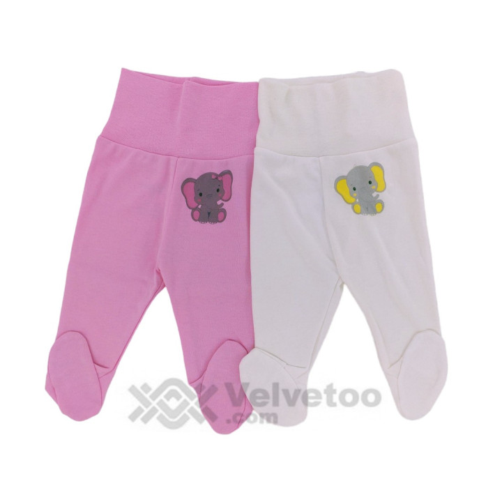 Бебешка Ританка за момиче интерлок Candy baby М2 сет от 2бр.