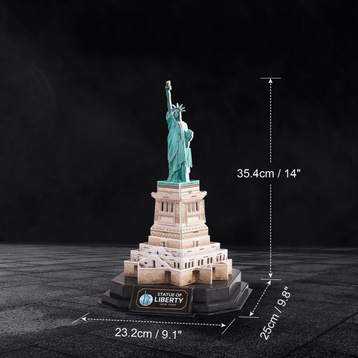 CubicFun Пъзел 3D Statue of Liberty New York Night Edition с LED светлини L536