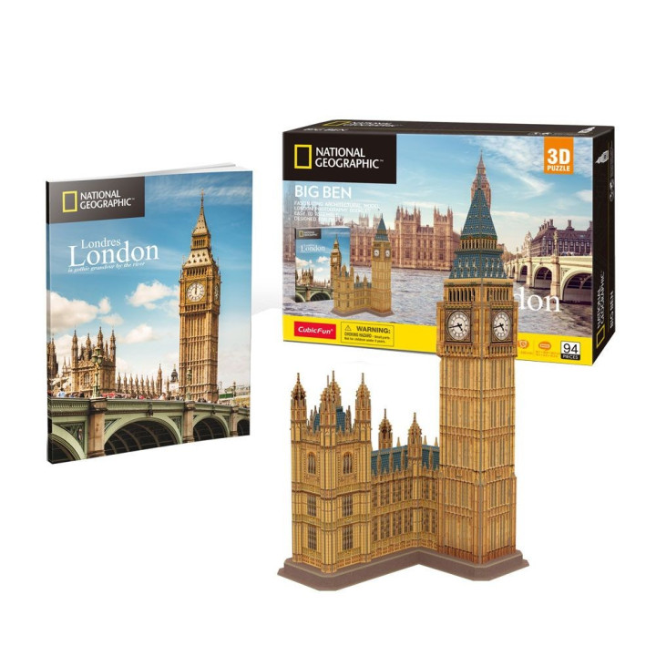 CubicFun Пъзел 3D National Geographic London Big Ben 94ч. DS0992