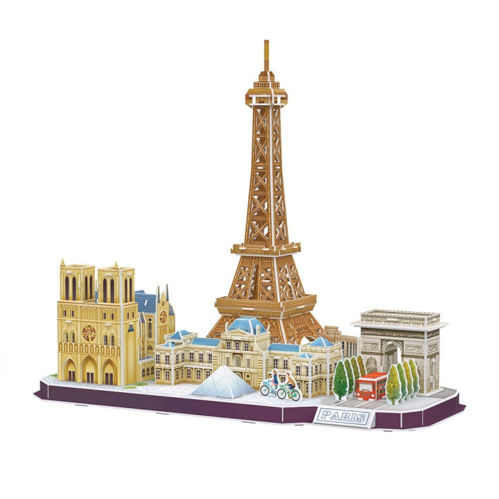 CubicFun 3D Пъзел CITY Line PARIS MC254