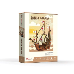 CubicFun 3D Пъзел КОРАБ SANTA MARIA T4031