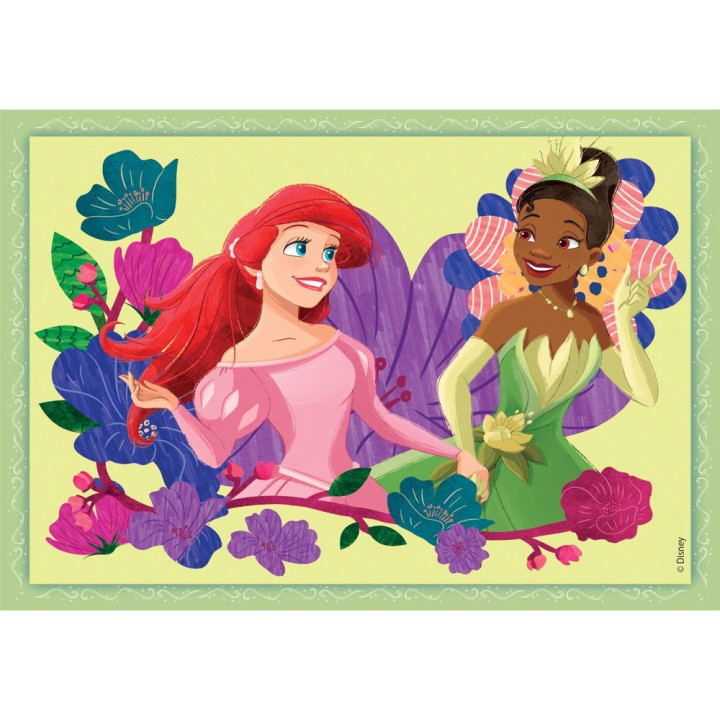 CLEMENTONI 4 в 1 Пъзел Disney Princess 21517