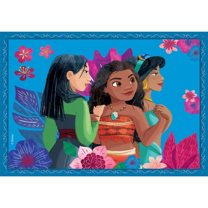 CLEMENTONI 4 в 1 Пъзел Disney Princess 21517