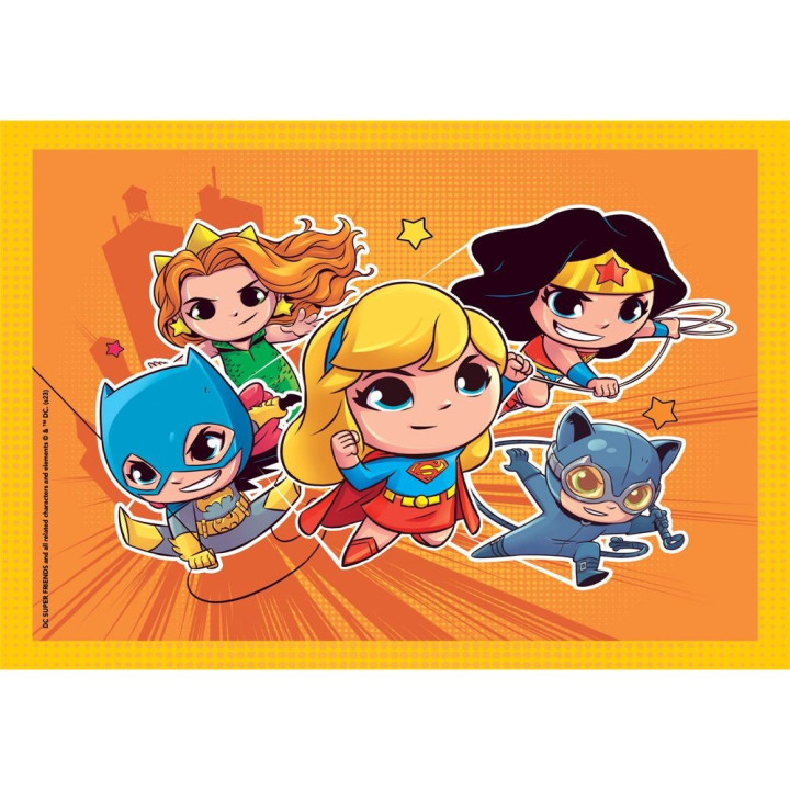 CLEMENTONI 4 в 1 Пъзел DC Comics Super Friends 21520