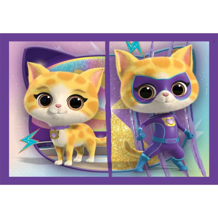 CLEMENTONI 4 в 1 Пъзел Super Kitties 21531