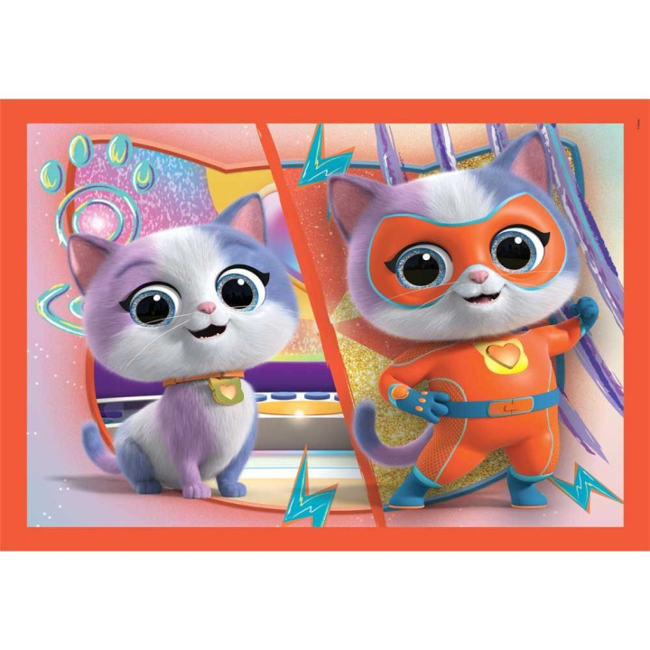 CLEMENTONI 4 в 1 Пъзел Super Kitties 21531