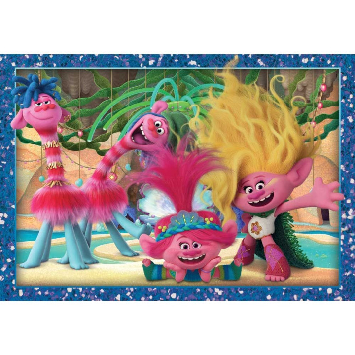 CLEMENTONI 4 в 1 Пъзел Trolls 3 21527
