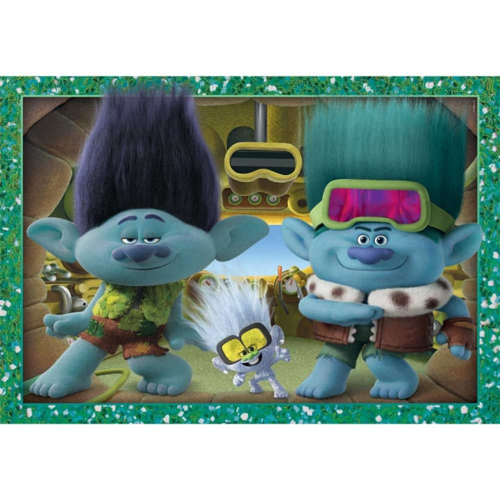 CLEMENTONI 4 в 1 Пъзел Trolls 3 21527