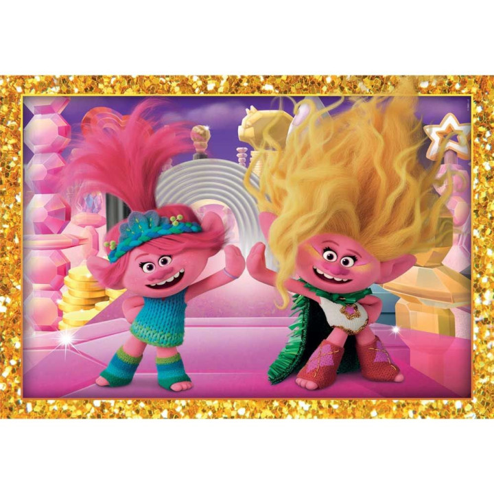 CLEMENTONI 4 в 1 Пъзел Trolls 3 21527