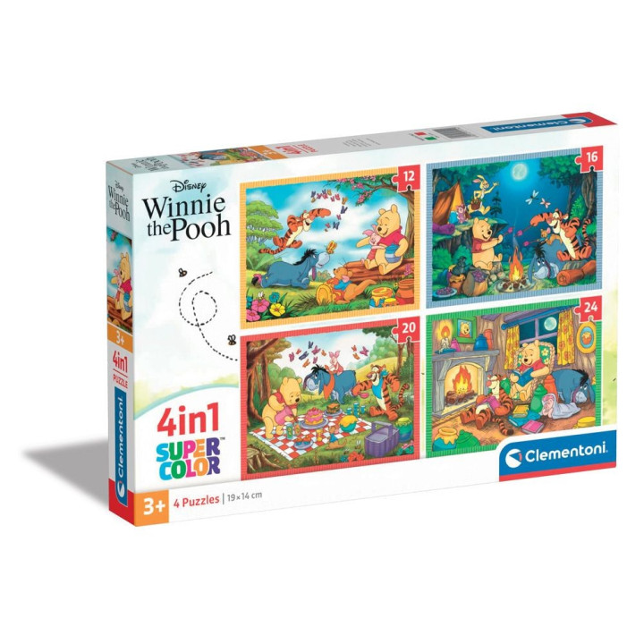 CLEMENTONI 4 в 1 Пъзел Winnie The Pooh 21514