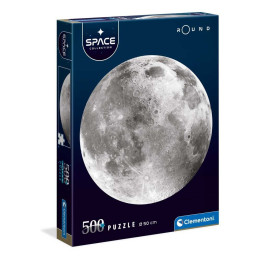 CLEMENTONI 500ч. Пъзел SPACE COLLECTION ROUND Moon 35108