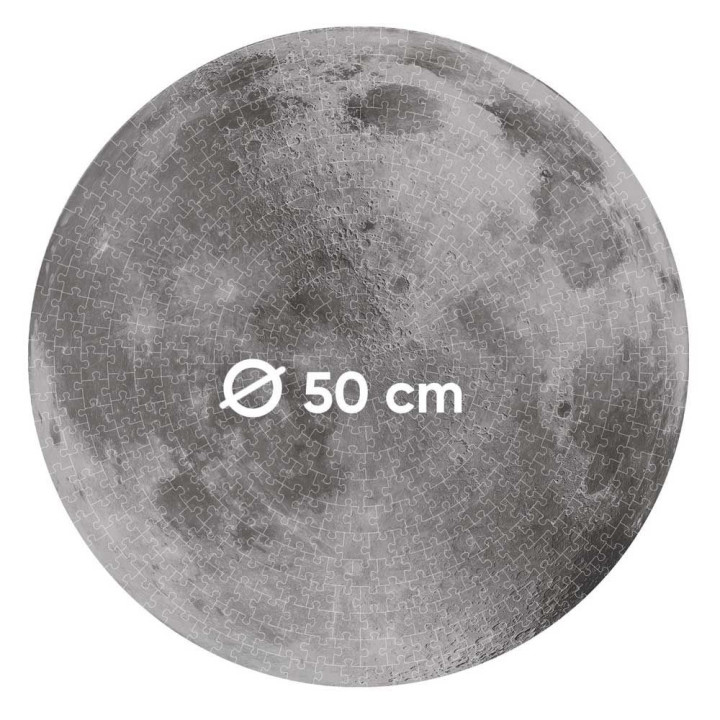 CLEMENTONI 500ч. Пъзел SPACE COLLECTION ROUND Moon 35108