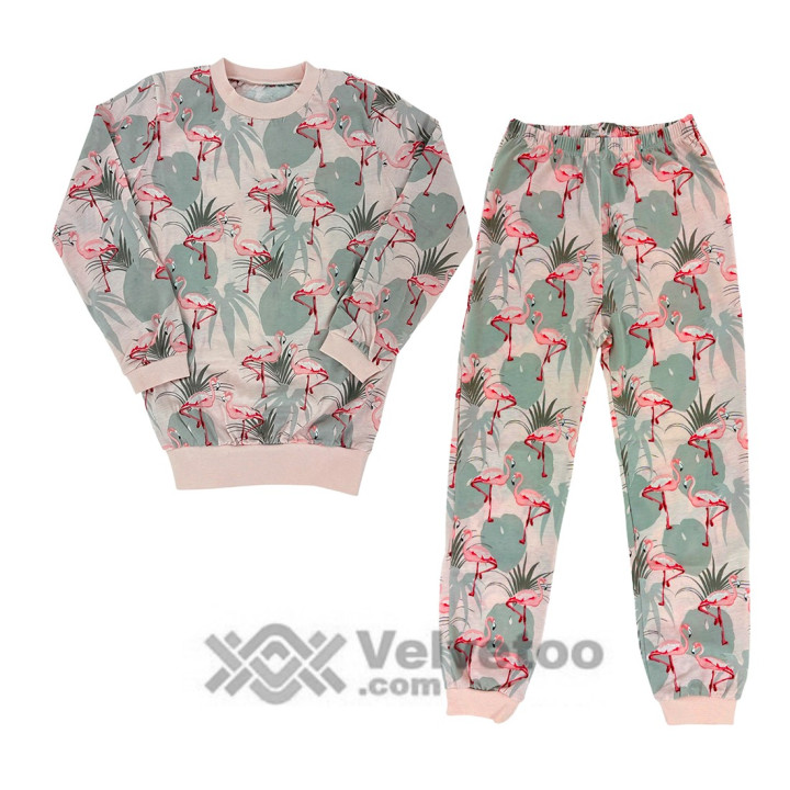 Детско-юношеска пижама сингъл за момиче Candy baby в размери от 140 до 158